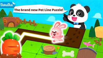 Little Panda's Pet Line Puzzle-poster