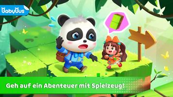 Pandas Spielzeug-Abenteuer Plakat