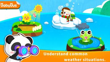 Baby Panda's Learning Weather poster