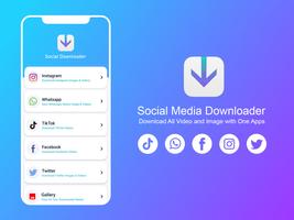 Status Saver Social Media Downloader Cartaz