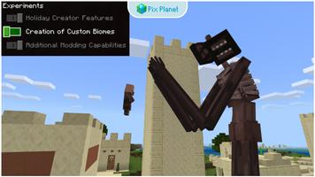 Siren Head mod for Minecraft پوسٹر