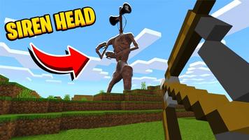 Siren Head Mod for Minecraft โปสเตอร์