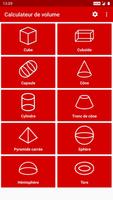 Calculatrice de volume Affiche