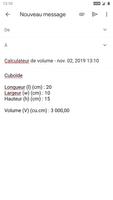 Calculatrice de volume capture d'écran 3