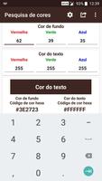 Pesquisa de cores Cartaz