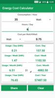 Energy Cost Calculator screenshot 1