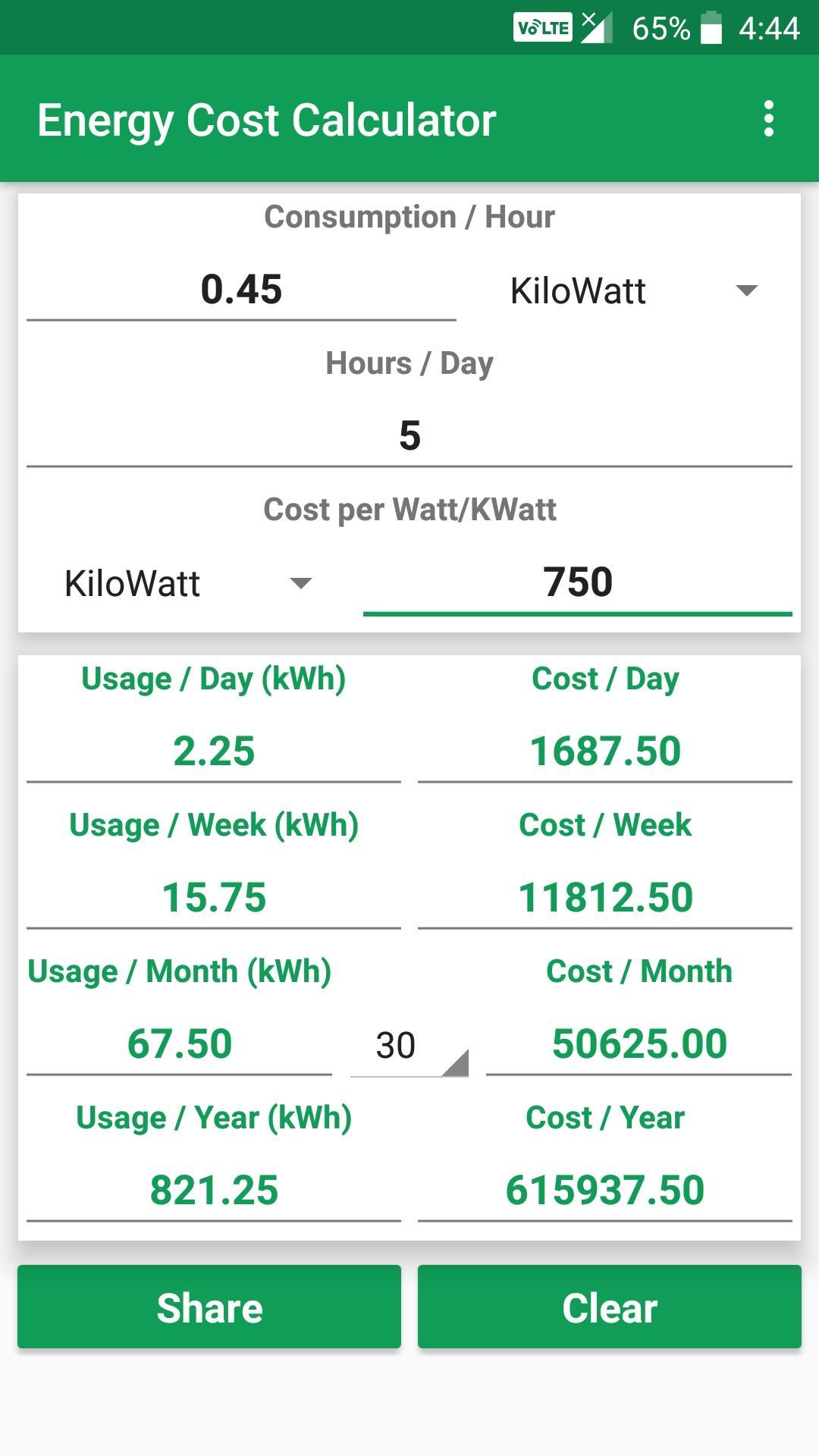 Energy Cost Calculator APK for Android Download