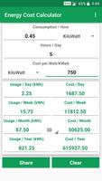 Energy Cost Calculator screenshot 2