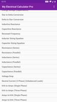 My Electrical Calculator Pro screenshot 1