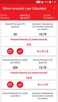 Ohms Acoustic Law Calculator ภาพหน้าจอ 2