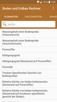 Boden und Erdbau Rechner Plakat