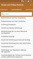 Boden und Erdbau Rechner Screenshot 1