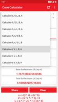 Cone Calculator ảnh chụp màn hình 1