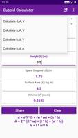 Cuboid Calculator اسکرین شاٹ 1