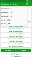 Calculateur de cylindre capture d'écran 1
