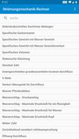 Strömungslehre Rechner Screenshot 2