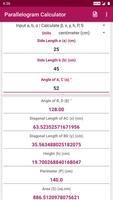 Parallelogram Calculator poster