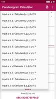 Parallelogram Calculator screenshot 1