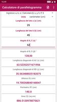 Poster Calcolatore di parallelogramma