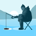 Ice fishing icon