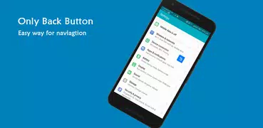 Only Back Button - Single touch back button