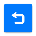 Only Back Button - Single touch back button Zeichen