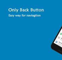 Only Back Button - Single touch back button Affiche