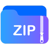 Unzip files - Zip file opener. ไอคอน