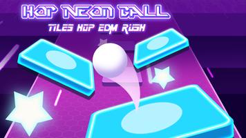 Tiles Hop Ball - Neon EDM Rush Cartaz