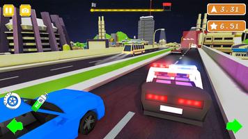 Blocky Racing Game- Car Game imagem de tela 1