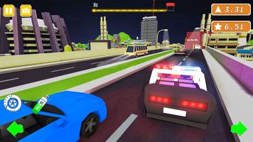 Blocky Racing Game- Car Game screenshot 1