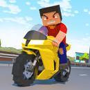 Blocky Bike Rider: Moto Racing APK