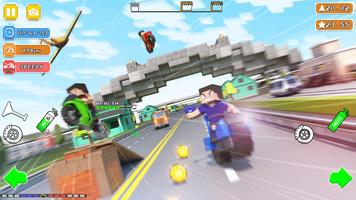 Blocky Bike Rider: Moto Racing capture d'écran 3