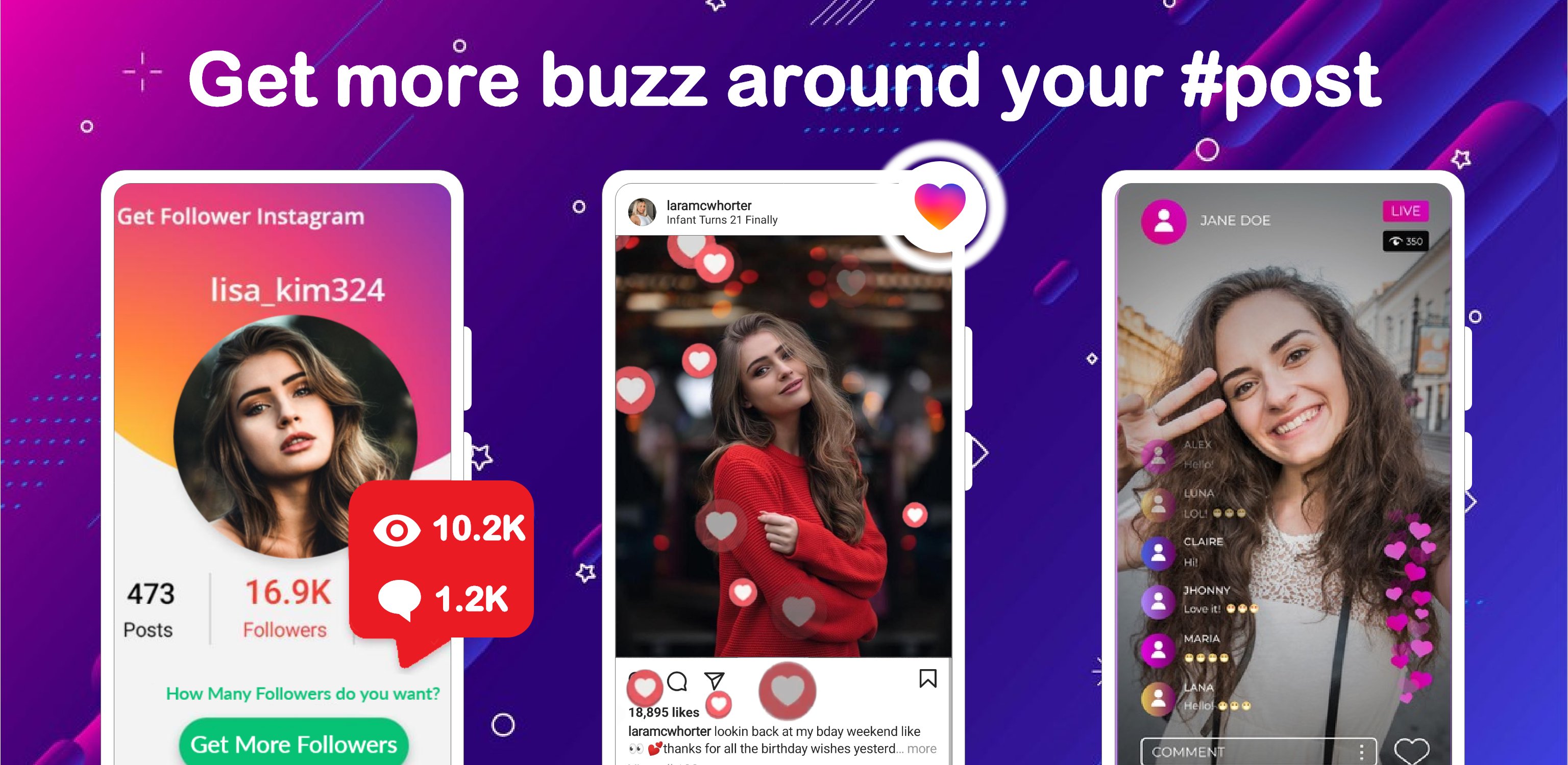 InsPlus Get Like Follower, Post Saver For Insta APK for Android Download