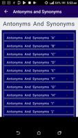 Learn Antonyms & Synonyms poster