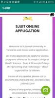 SJUIT ONLINE APPLICATION poster