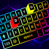 LED Keyboard Theme Emoji Fonts