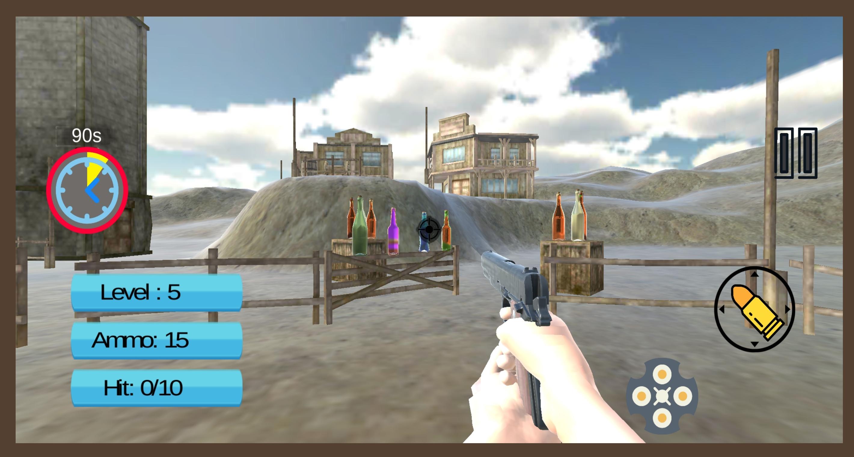 Bottle Shooter Game Gun Shooting Target Practice For Android