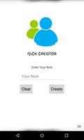 Nick Creator for MSN পোস্টার