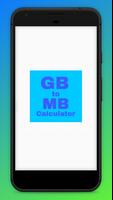 Mb to Gb Converter calculator Plakat