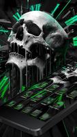 Green Skeleton Time Tech Theme Cartaz