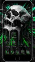 Green Skeleton Time Tech Theme imagem de tela 1