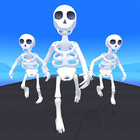 Skeleton Clash・3D Running Game ไอคอน