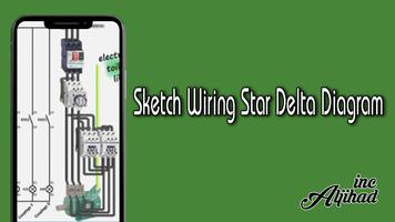 Sketch Wiring Star Delta Diagram poster