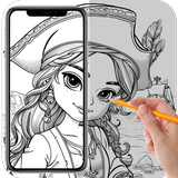 Sketch and trace: Digital Art icon