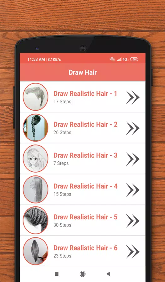 Download do APK de Como desenhar cabelo realista para iniciantes