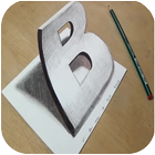 How to Draw 3D آئیکن