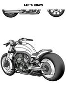 Draw Motorcycles: Cruiser Affiche