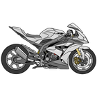 Draw Motorcycles: Sport Zeichen