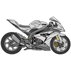 Draw Motorcycles: Sport icône